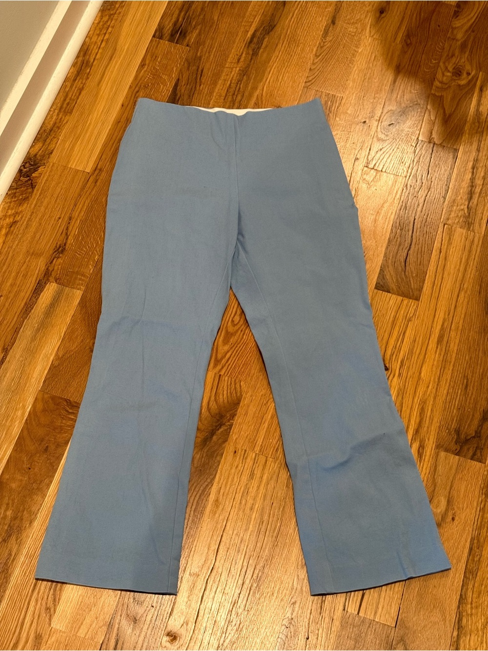 Powder Blue Women’s Stretch Ankle Flare Pants